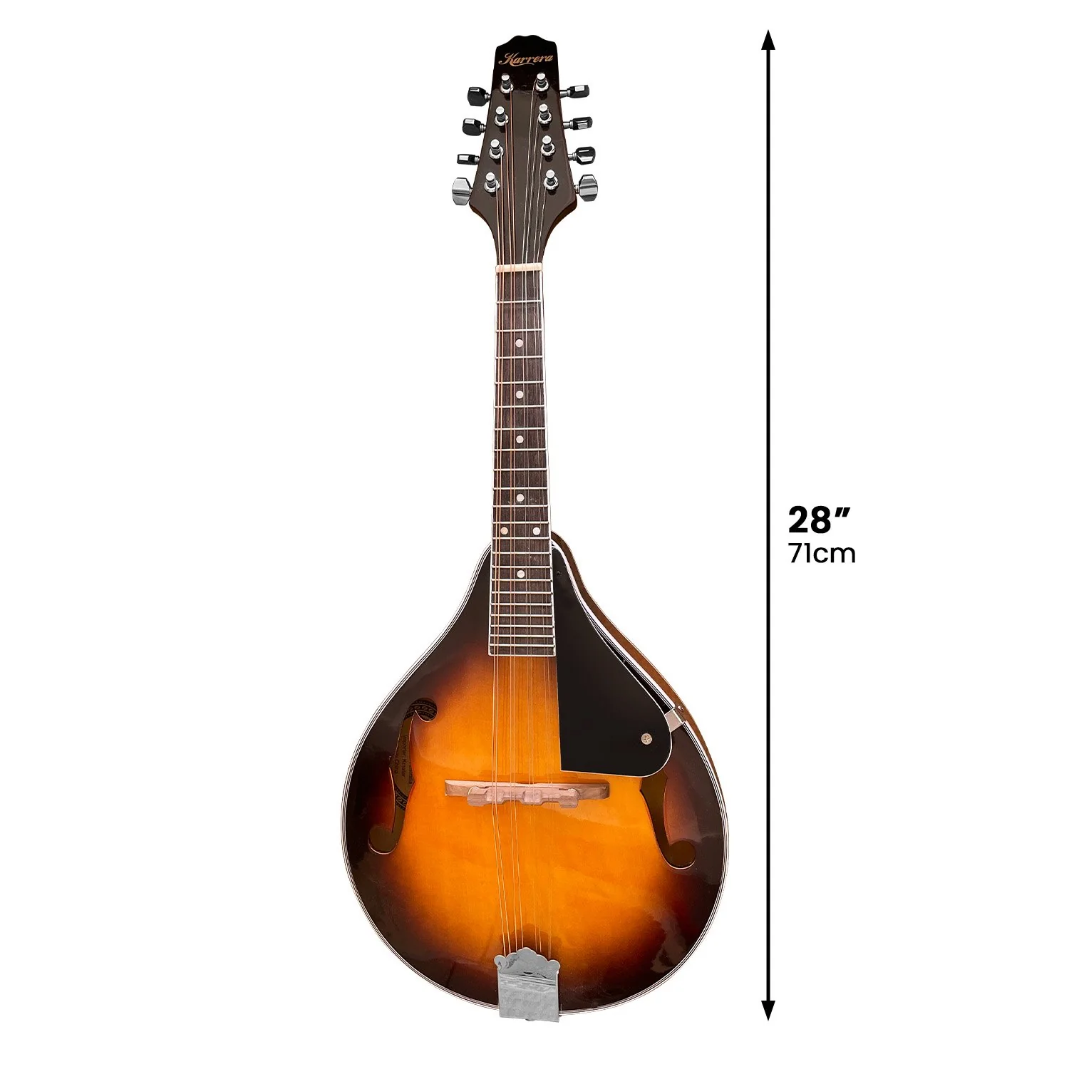 Karrera Traditional Mandolin Guitar (Sunburst) - Image 5