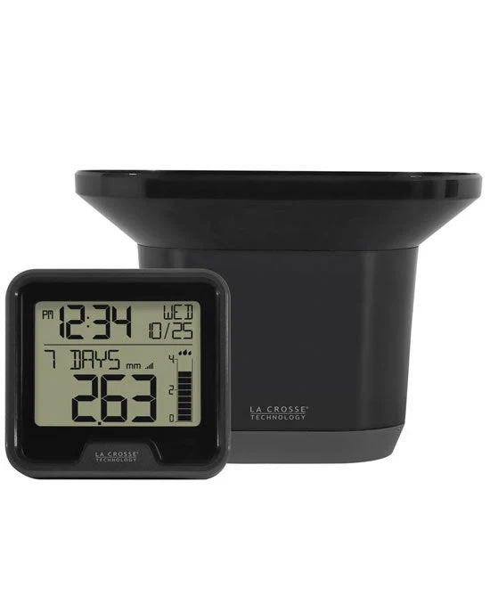 La Crosse 724-1409v2 Digital Rain Gauge with Indoor Temperature