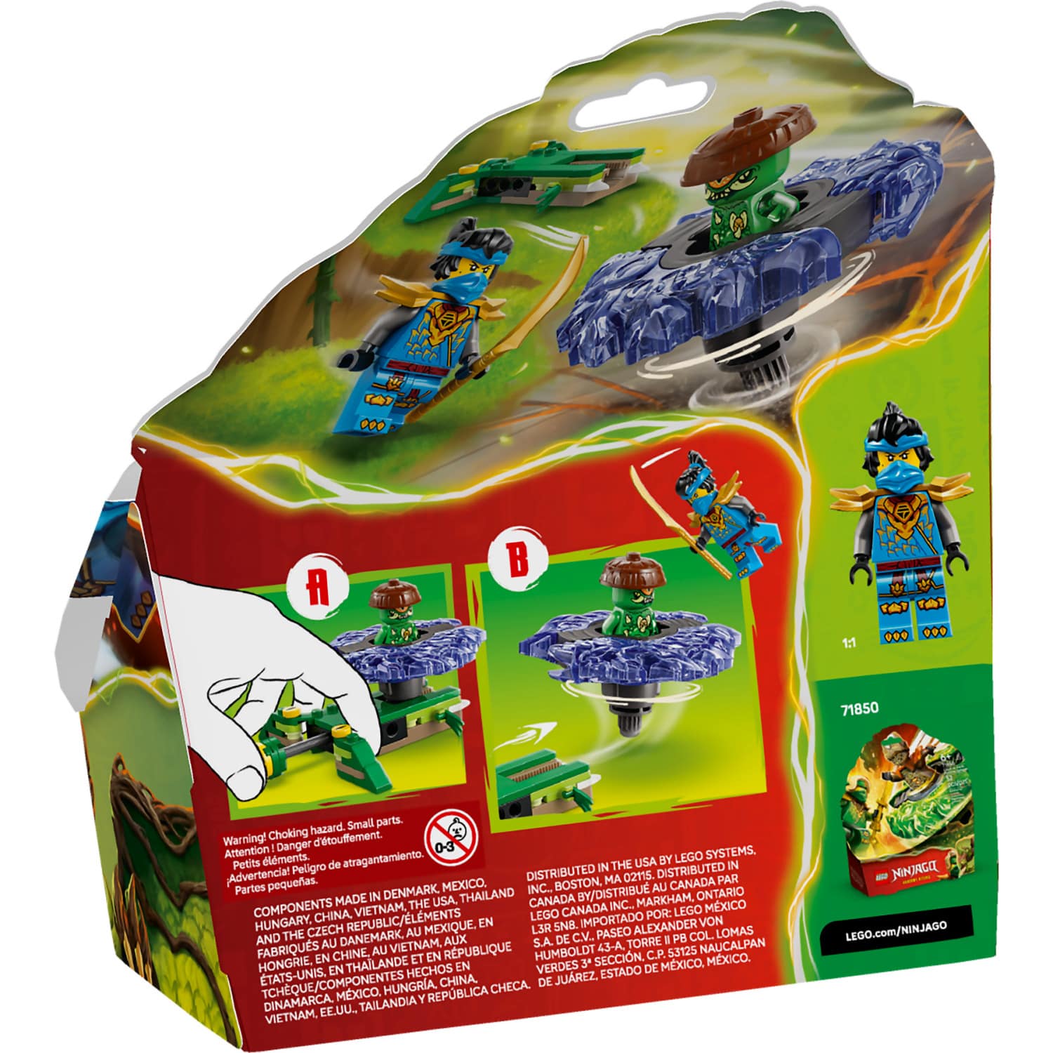 LEGO 71849 Nya vs. Mutation Monster Spinner - Ninjago - Image 9