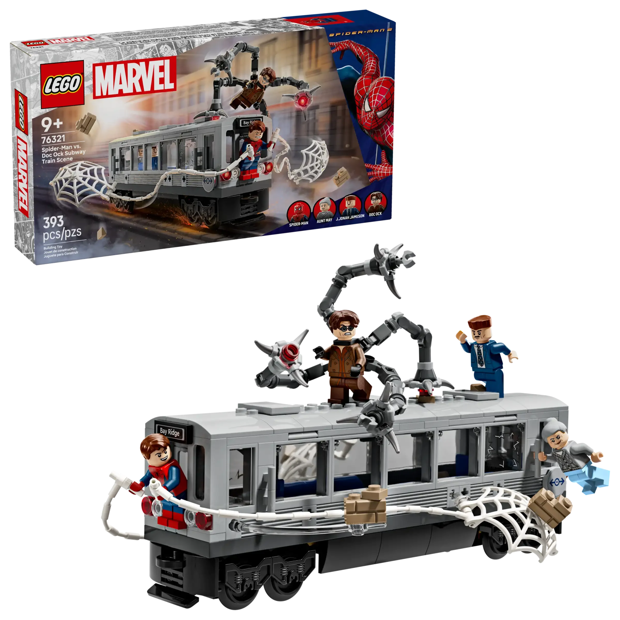 Lego Marvel Spiderman Vs. Doc Ock Subway Train Scene