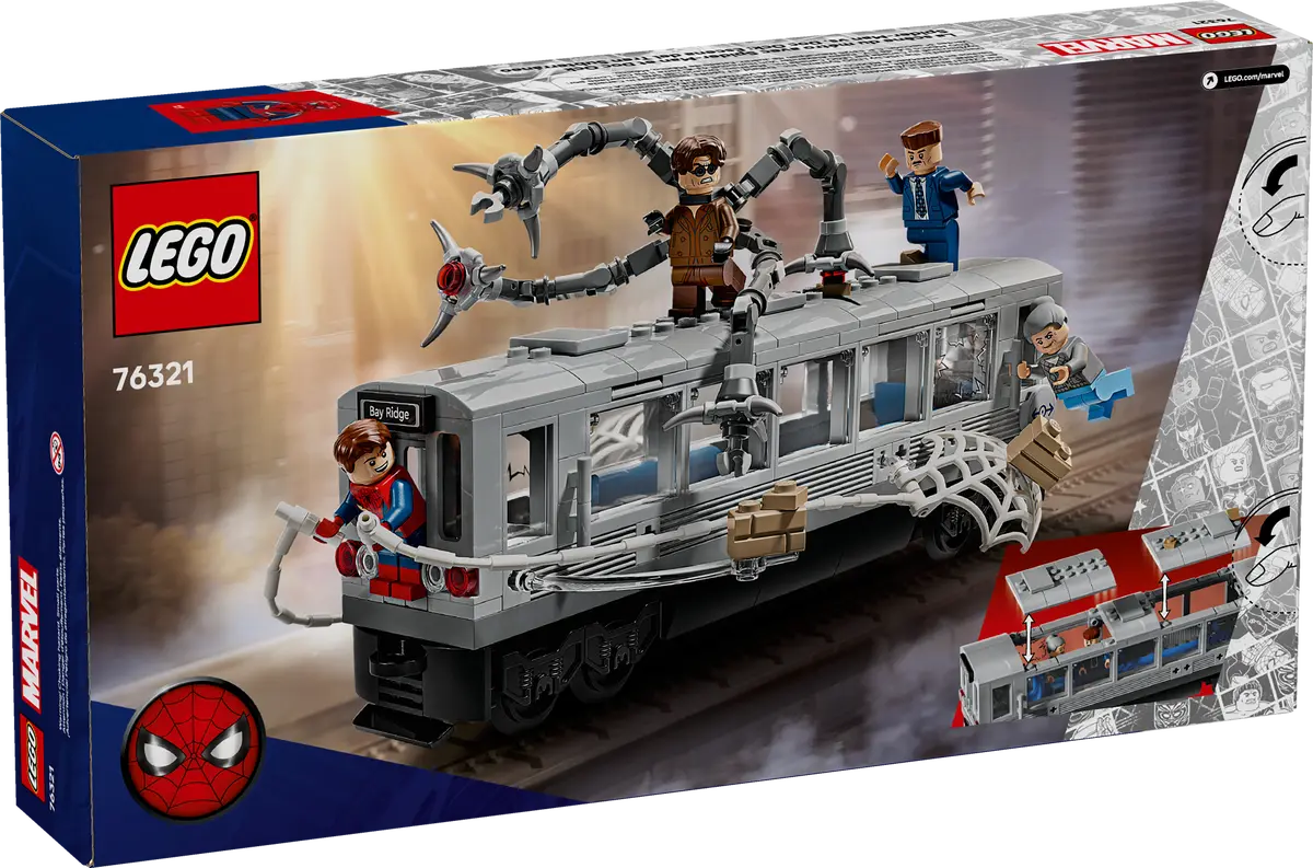 Lego Marvel Spiderman Vs. Doc Ock Subway Train Scene - Image 9