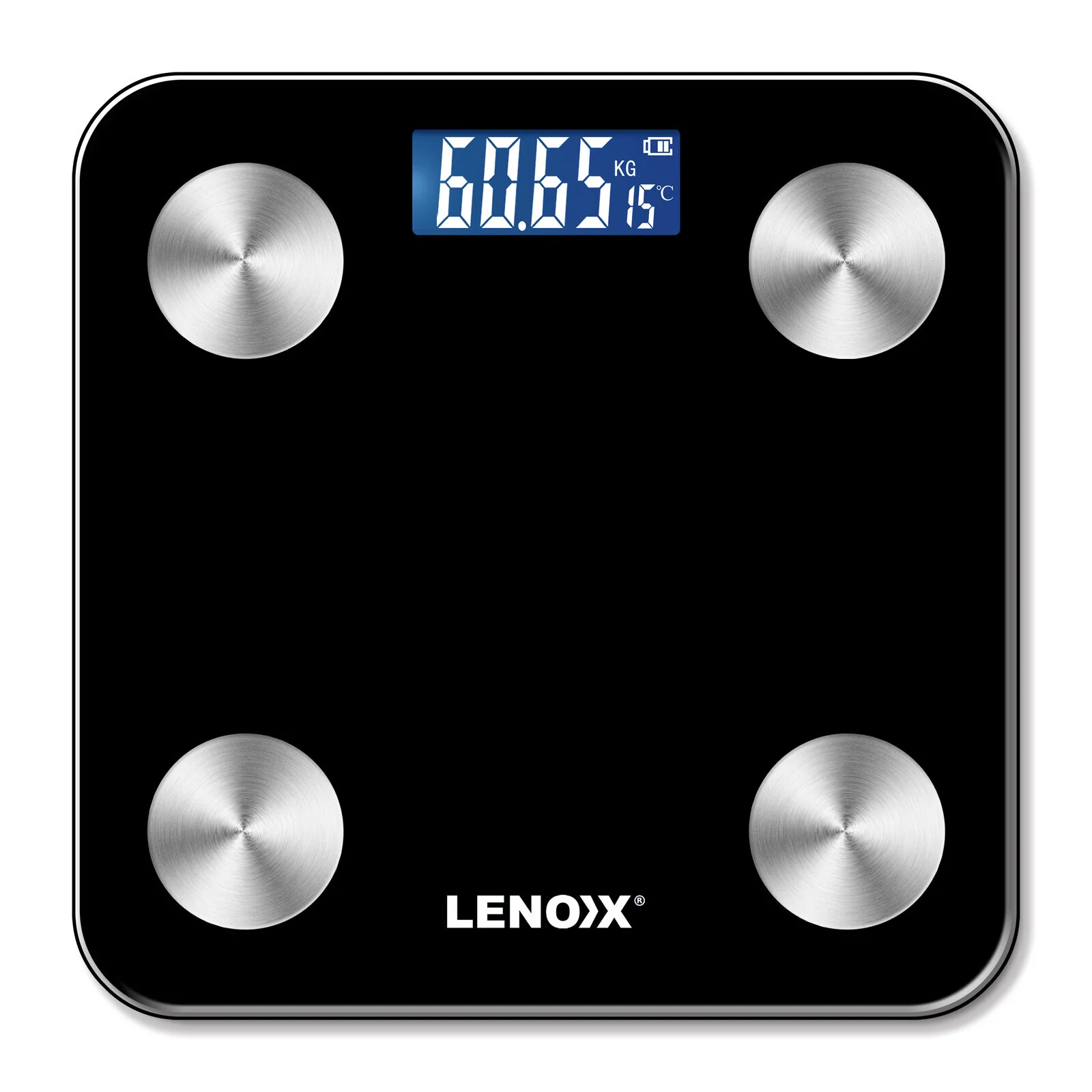 Lenoxx Smart Body Scale Bluetooth LED Weight Tracking & Recording
