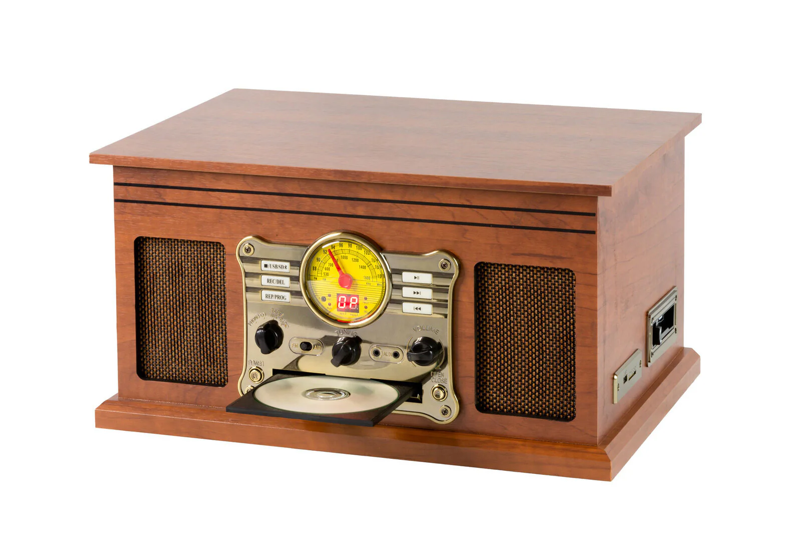 Lenoxx Vinyl, Turntable, Wireless Streaming CD Player in 1 Retro Music Centre - Image 7