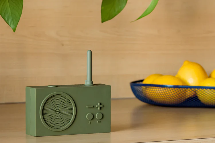 Lexon Thykho 3 FM Radio & Bluetooth Speaker - Kakhi - Image 4
