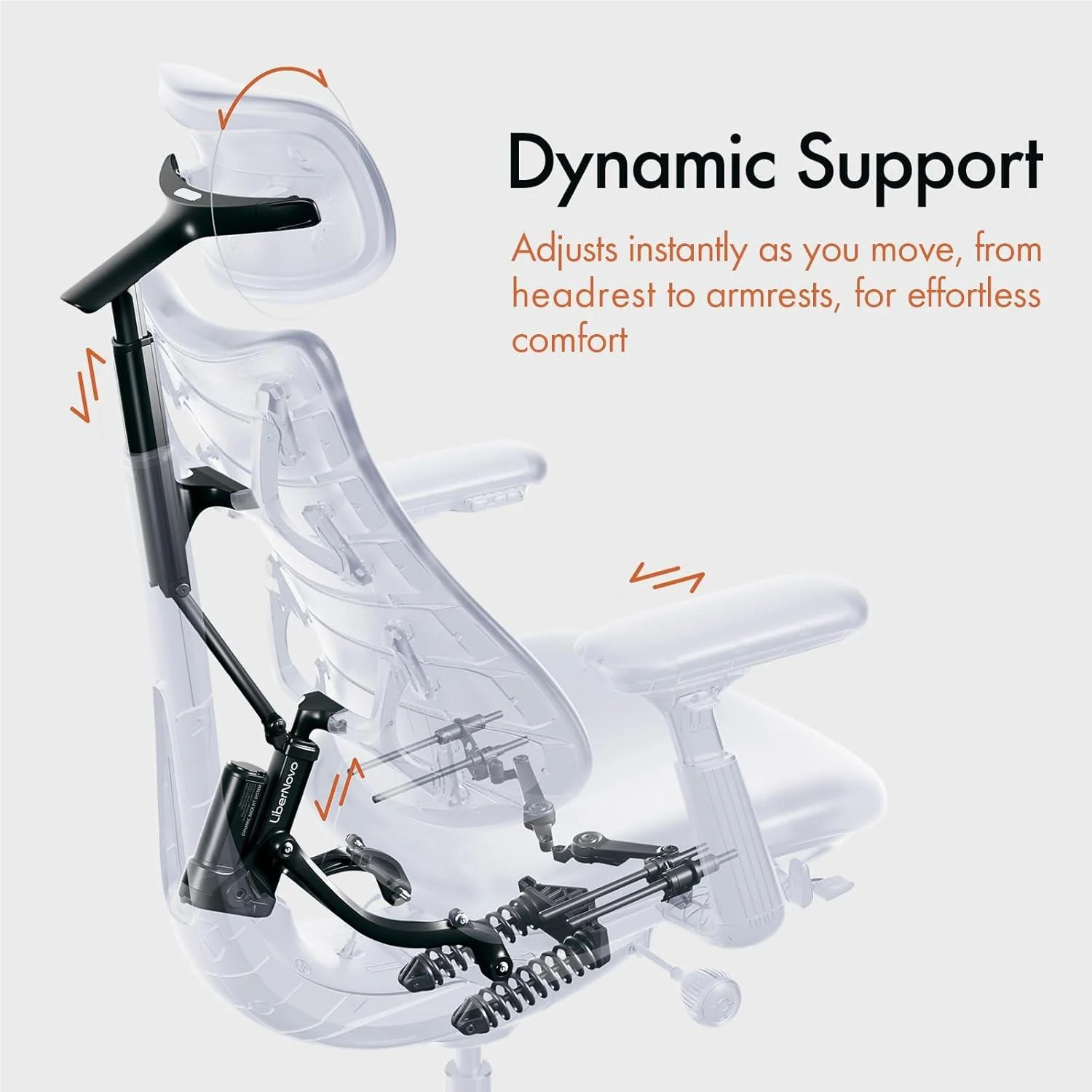 LiberNovo Omni Smart Dynamic Ergonomic Chair (Midnight Black) - Image 3