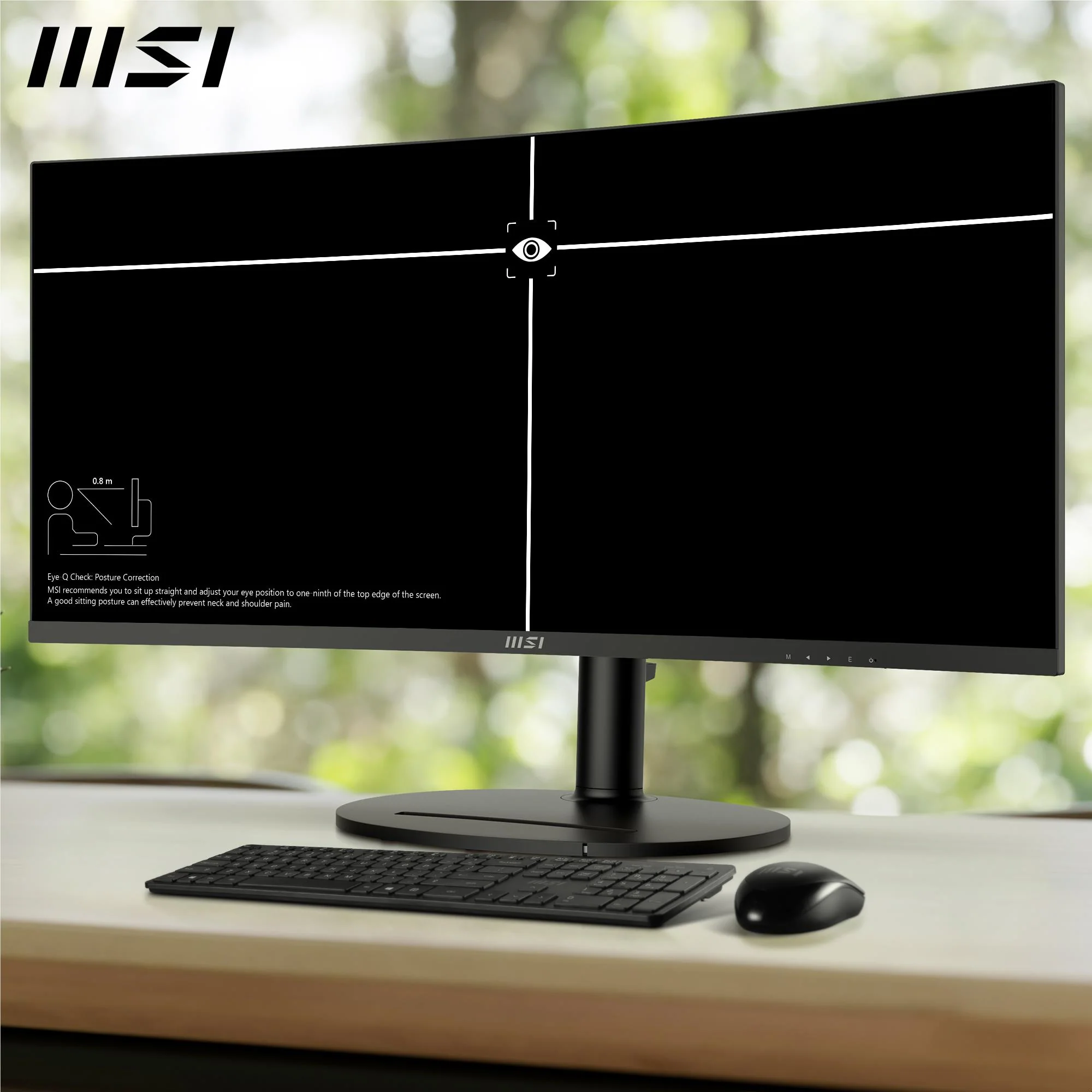 MSI Modern MD342CQP 34" UWQHD 120Hz USB-C 98W Curved Professional Monitor - Image 3