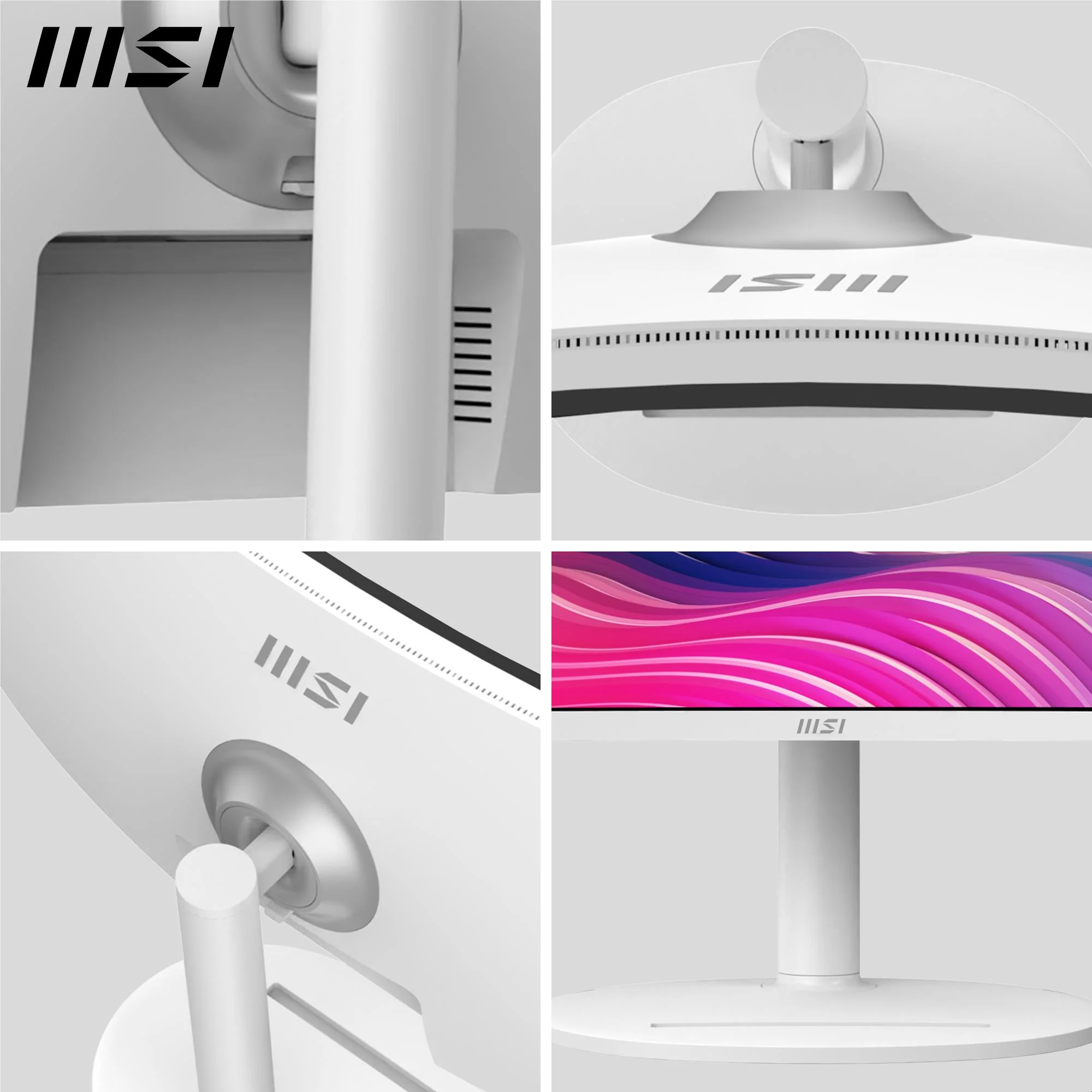 MSI Modern MD342CQPW 34" UWQHD 120Hz USB-C 98W Curved Professional Monitor (White) - Image 7