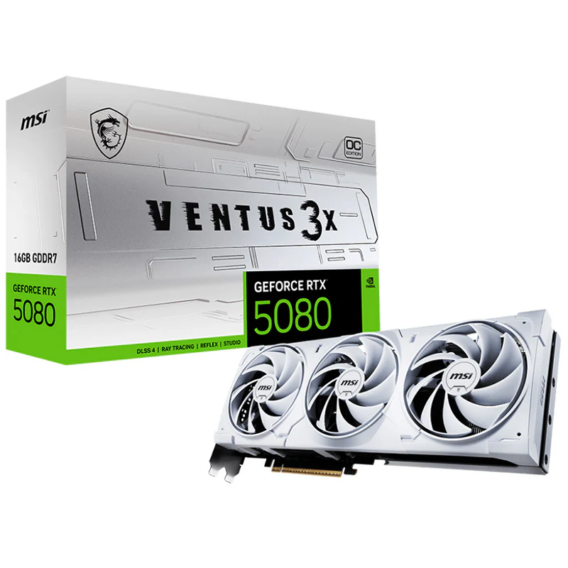 MSI RTX 5080 Ventus 3X OC 16GB (White)