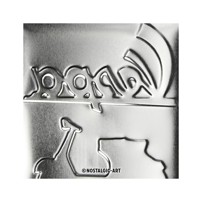 Nostalgic-Art 20x30cm Medium Metal Wall Hanging Sign Plaque Vespa Parking Only - Image 5