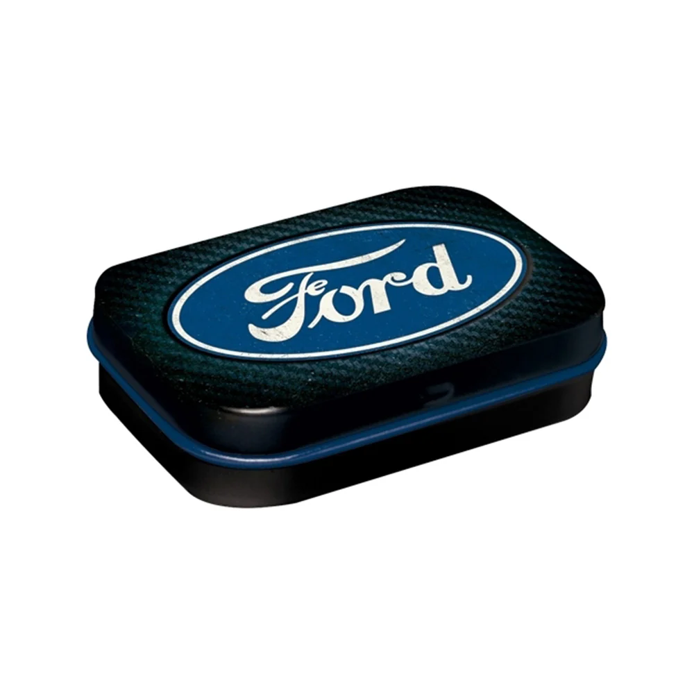 Nostalgic-Art Pocket Mint Box with Mints Ford Logo 4x6x2cm (Blue)