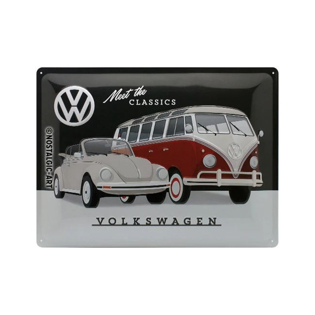 Nostalgic-Art VW Meet The Classics 30x40cm Large Metal Tin Sign Plaque - Image 2