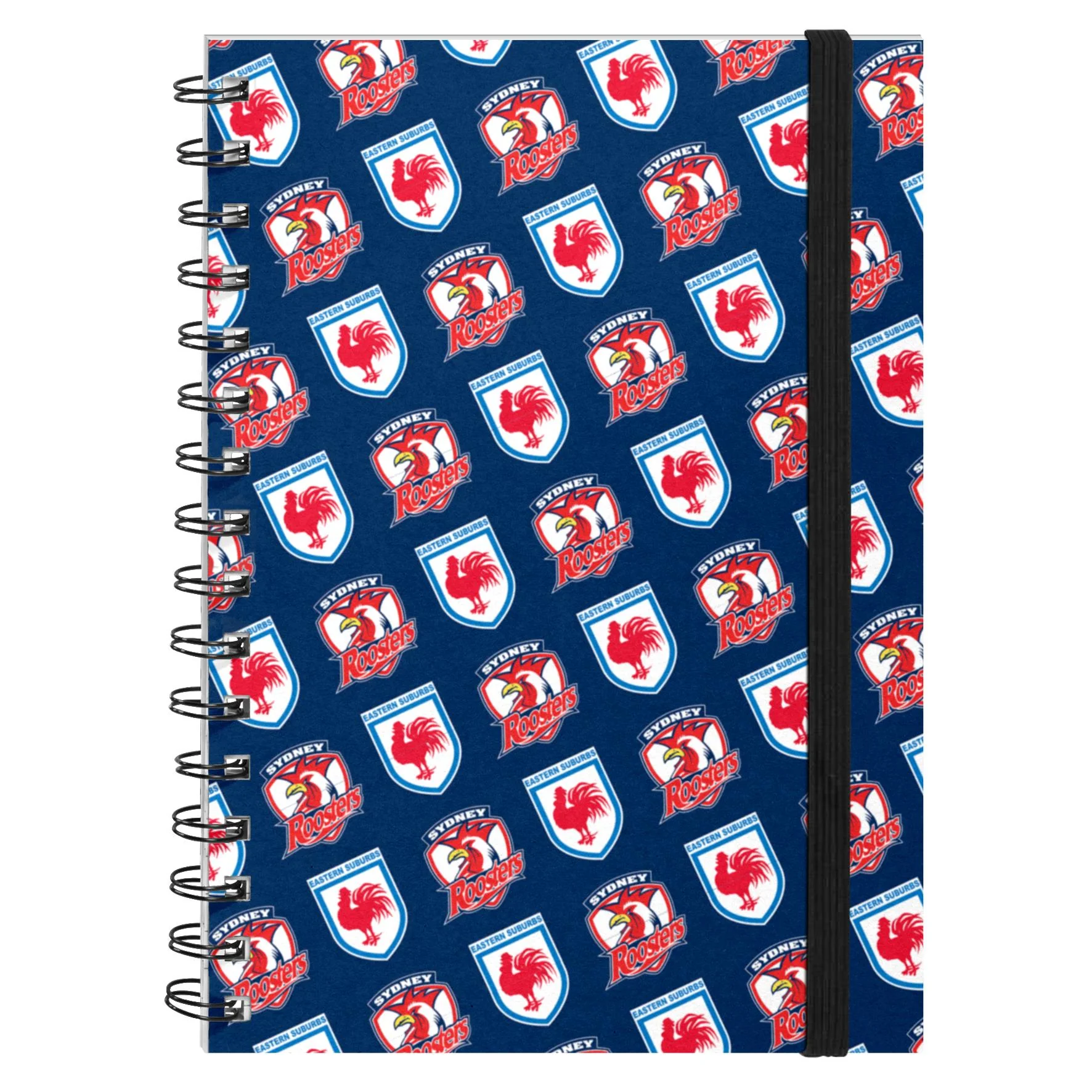 NRL - Sydney Roosters Hardcover A5 Spiral Notebook