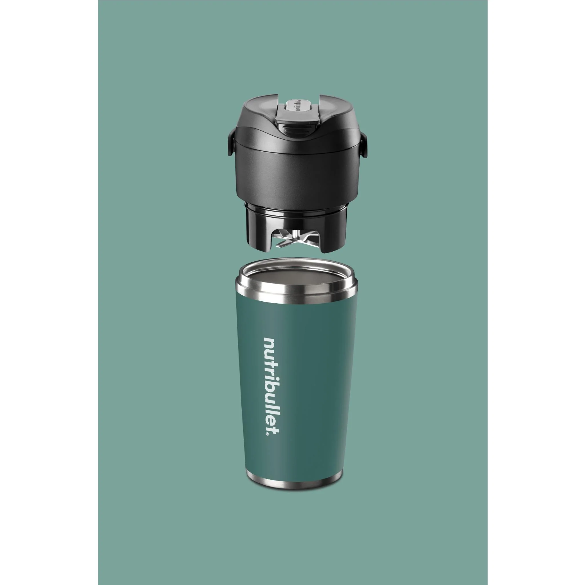 NutriBullet Flip Stainless Steel Portable Blender (Eucalyptus) - Image 8