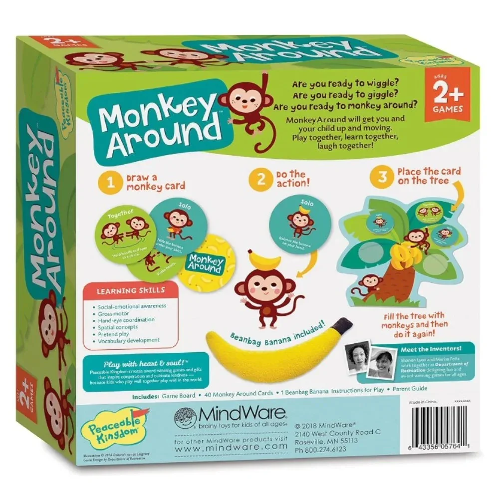 Peaceable Kingdom Monkey Around The Wiggle & Giggle Game - Image 2