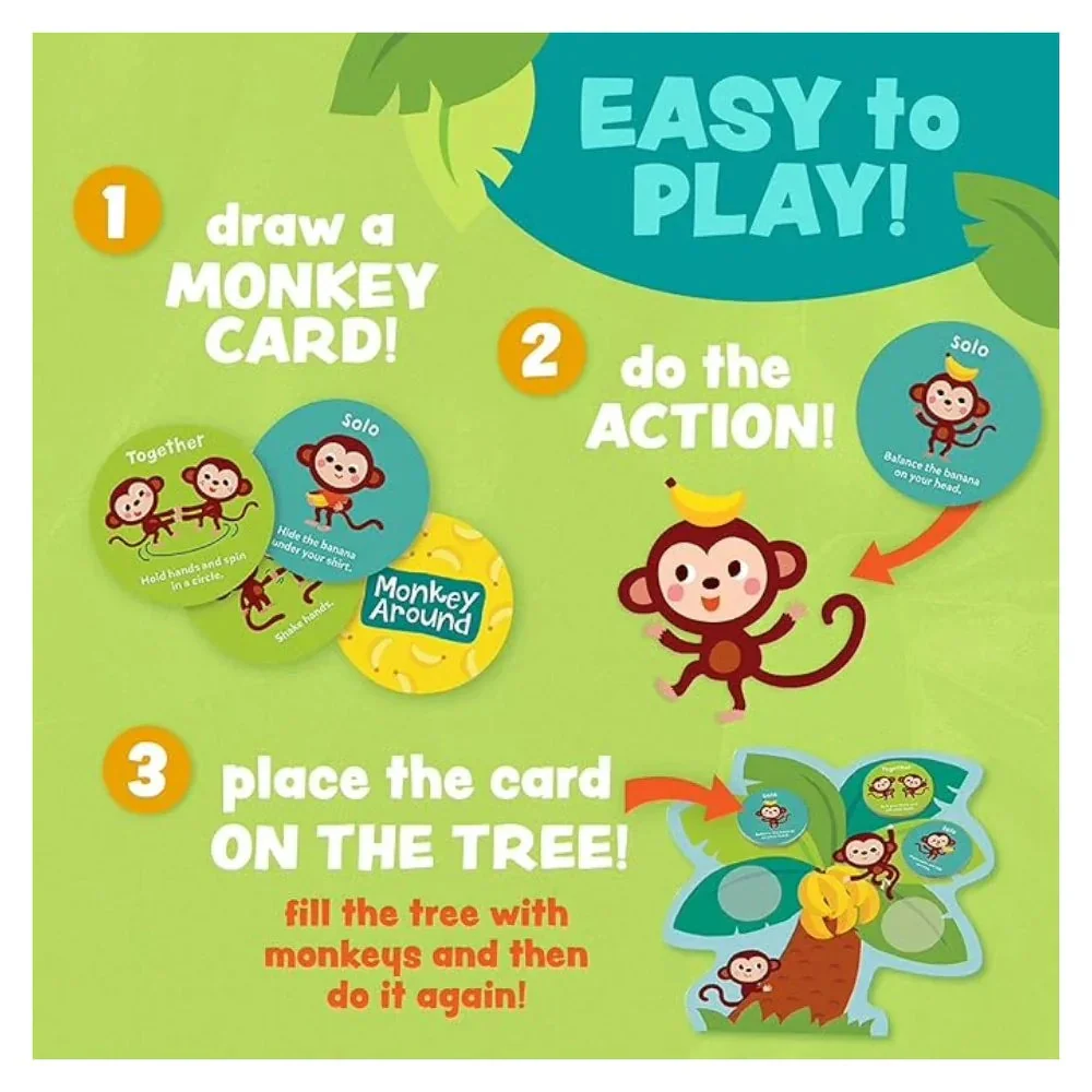 Peaceable Kingdom Monkey Around The Wiggle & Giggle Game - Image 3