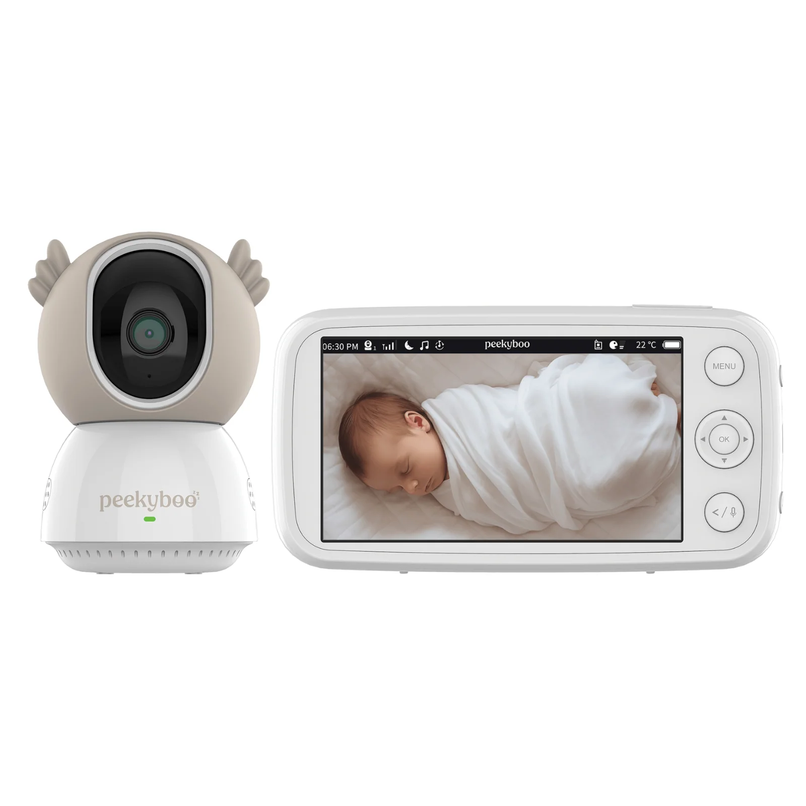 Peekyboo 5″ Baby Monitor & 2K Camera