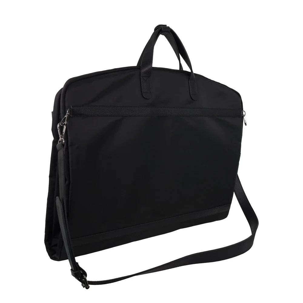Pierre Cardin Unisex Nylon Overnight Garment Travel/Business Bag Black