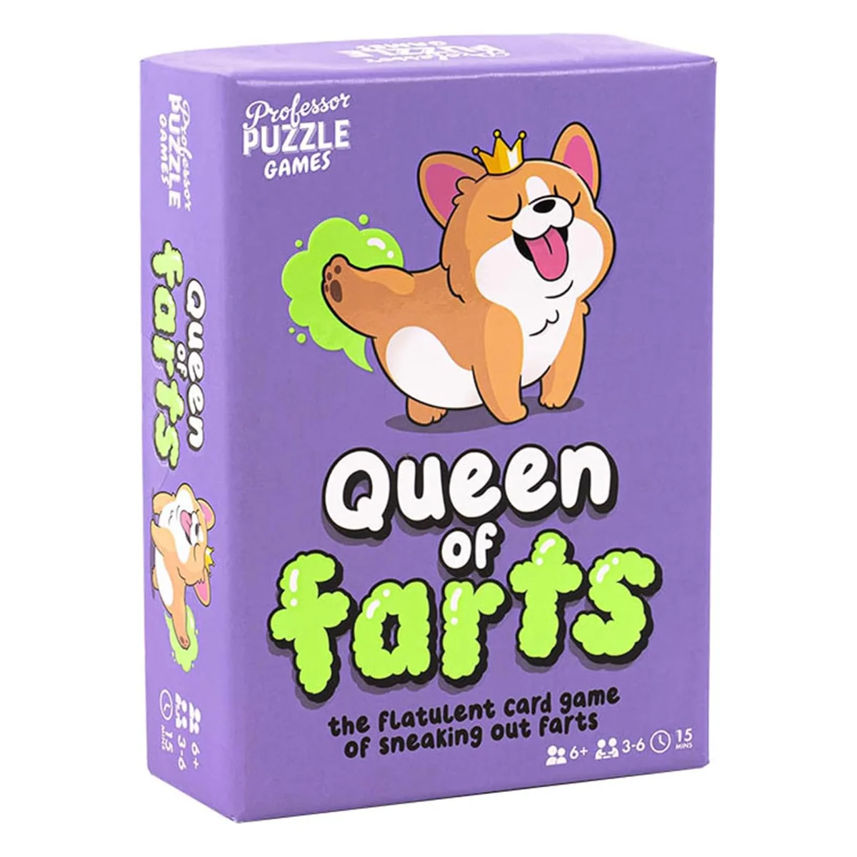 Professor Puzzle Queen of Farts Flatulent Card Game