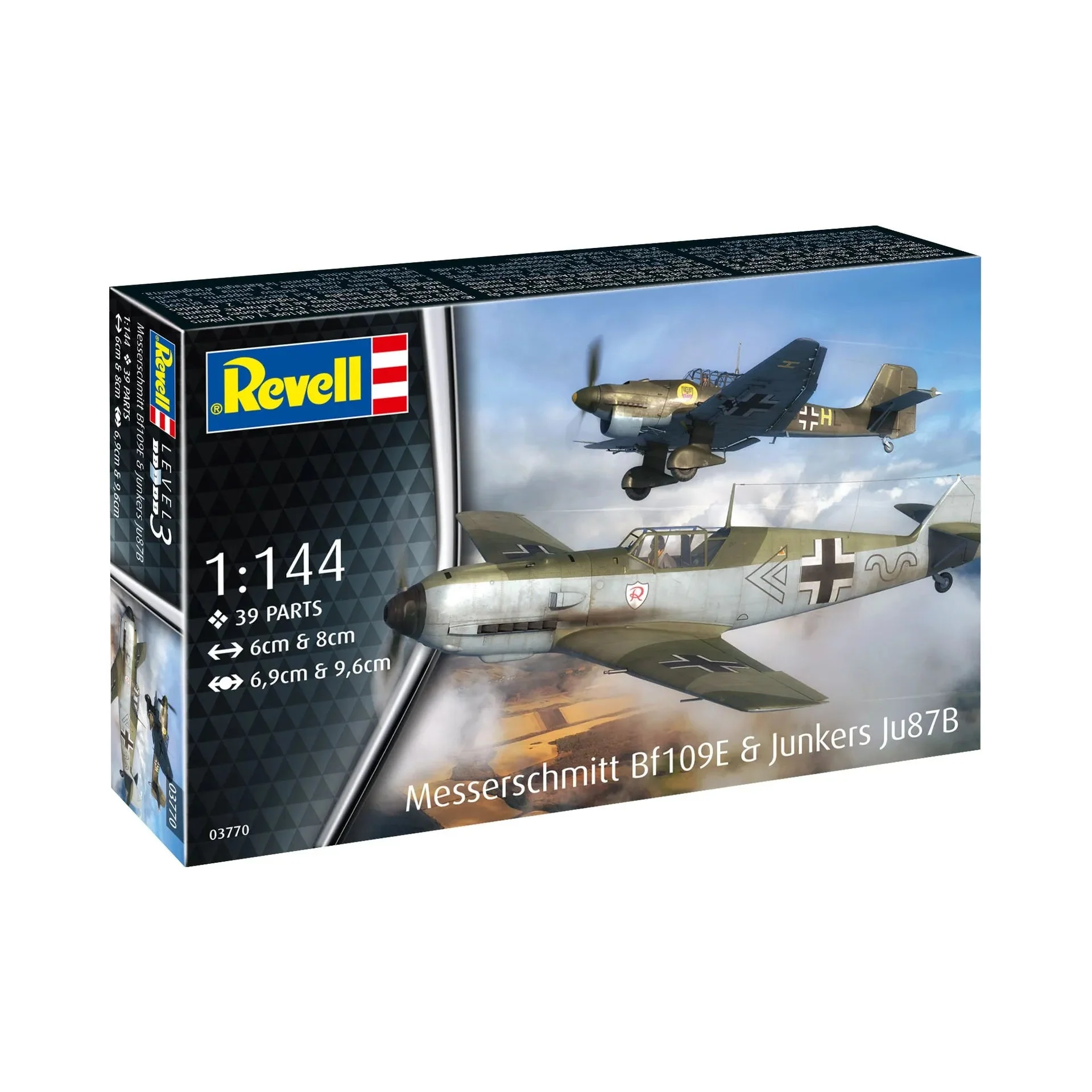 Revell 1/144 Messerschmitt Bf109E and Junkers Ju87B Stuka - Image 3