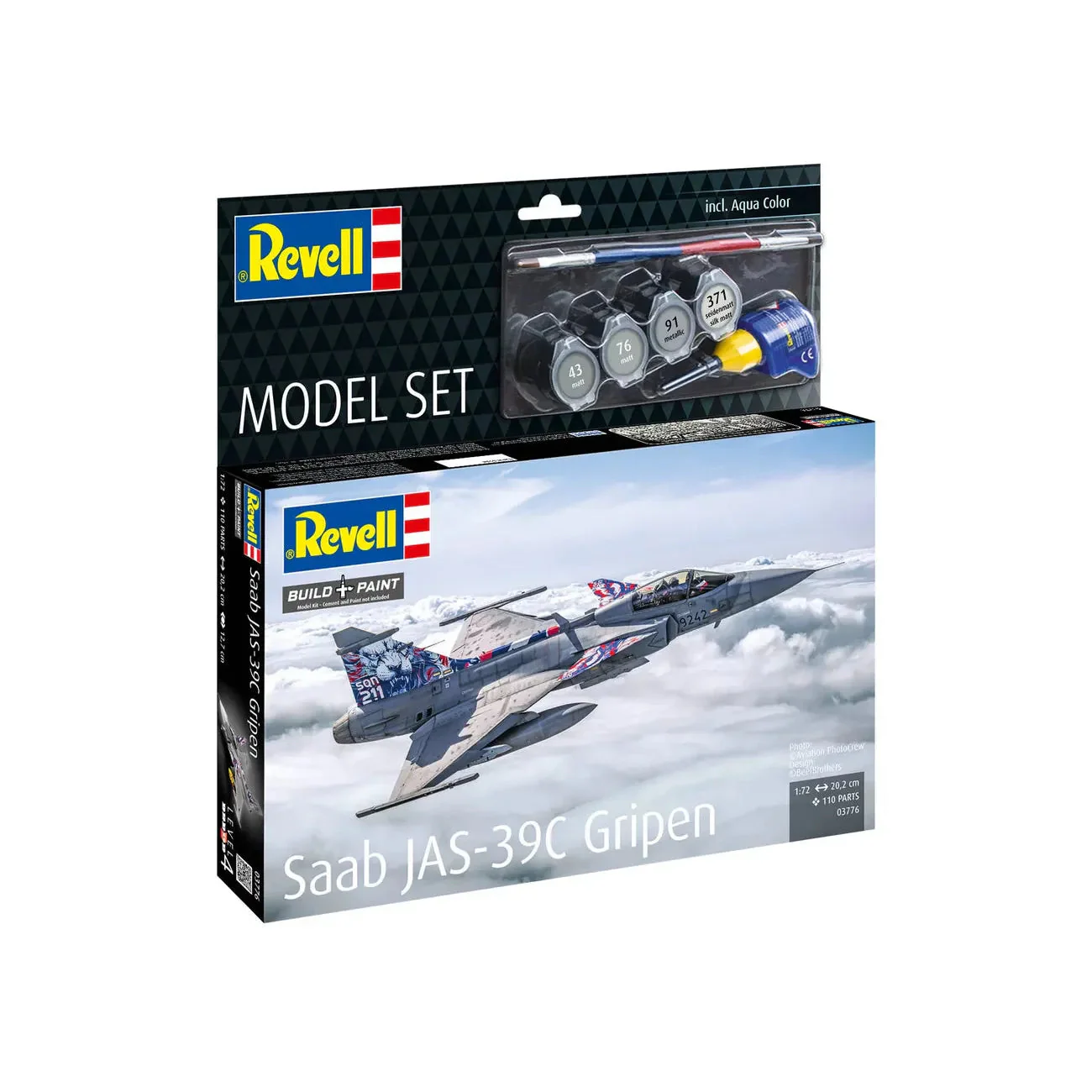 Revell 1/72 Model Set Saab Jas-39C Gripen - Image 3