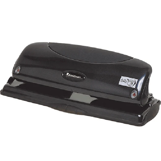 Rexel Precision P425 Punch 4 Hole Fixed 25 Sheet Black