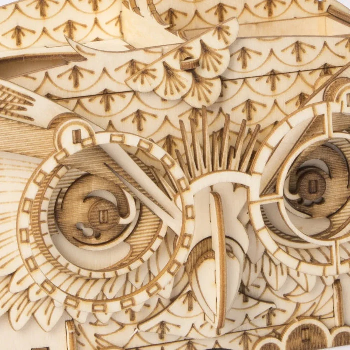 Robotime Classical 3D Wooden Owl Storage Box - Image 4