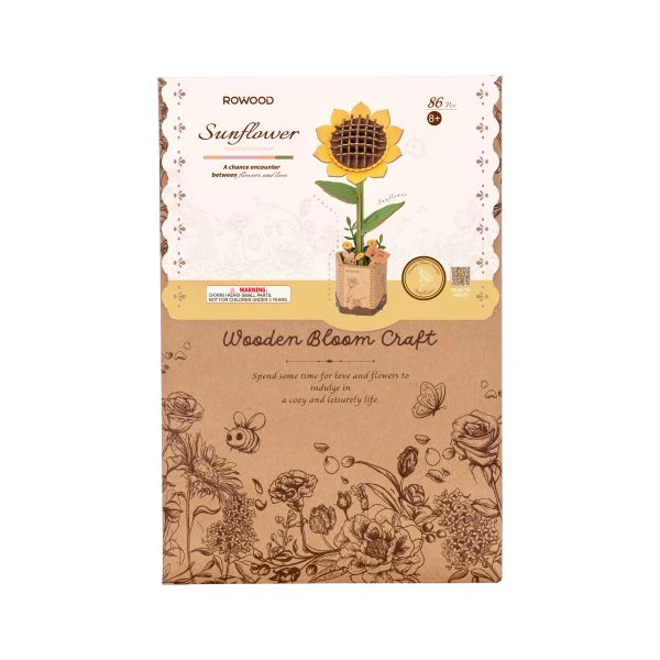 Robotime Wood Bloom Sunflower - Image 2
