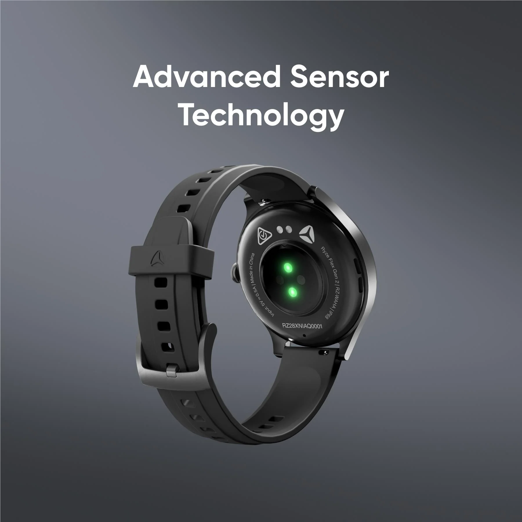 Ryze Flex Gen 2 Smart Watch (Black & Blue) - Image 11