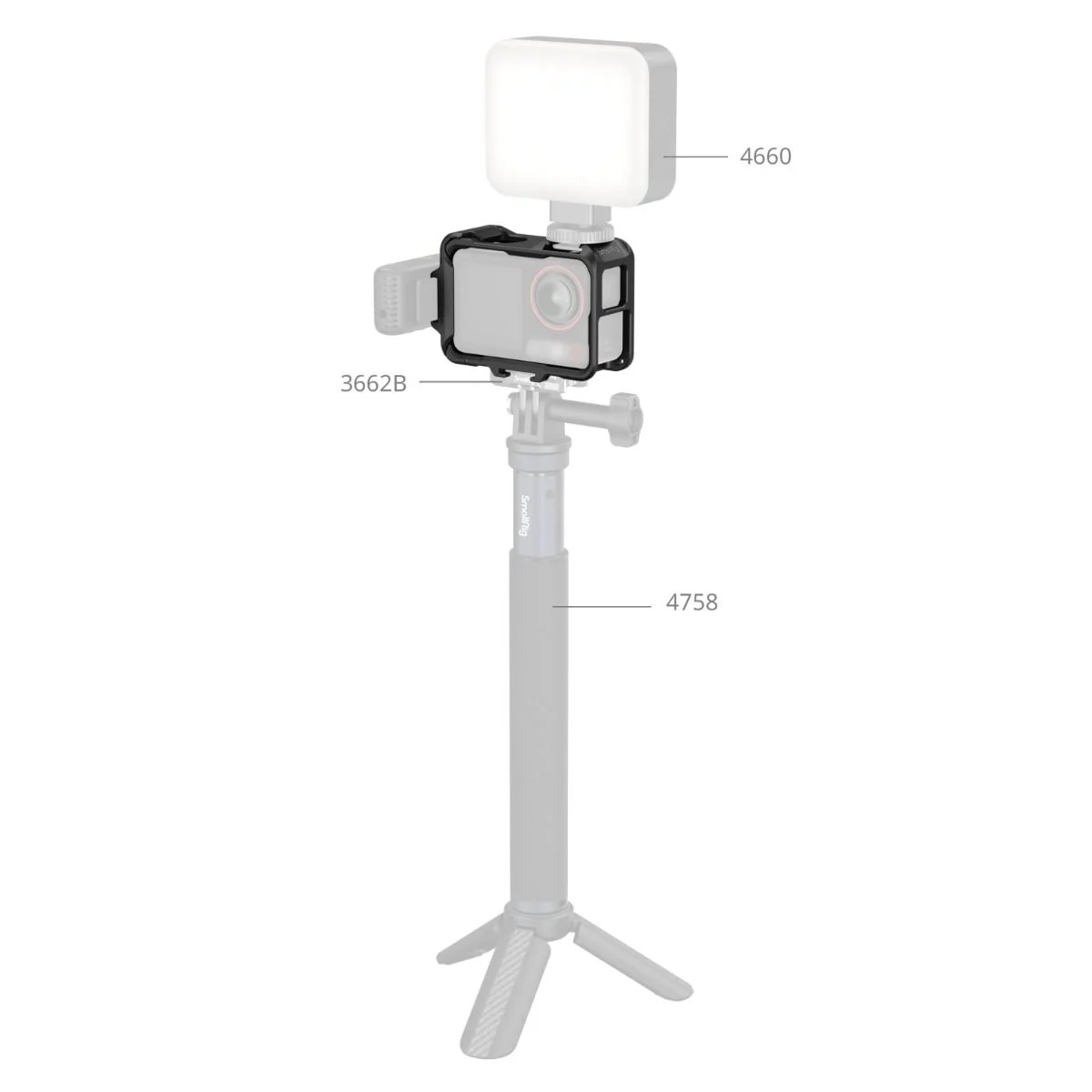 SmallRig Cage for DJI OSMO Action 5 Pro / 4 / 3 5135 - Image 6