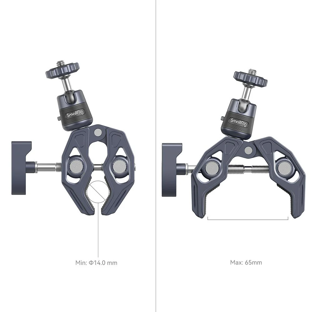 SmallRig Super Clamp with 360° Ball Head Mount for Action Cameras 4102B - Image 5
