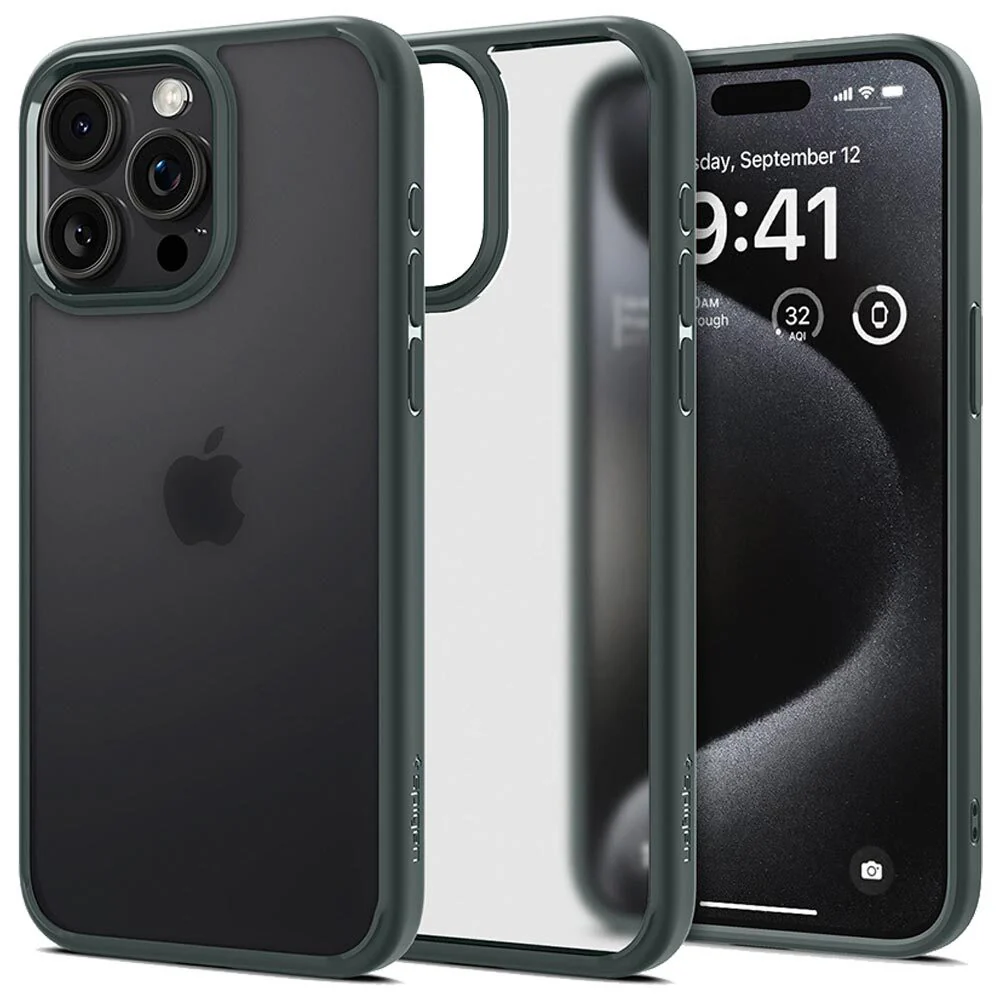 Spigen Apple iPhone 15 Pro Ultra Hybrid Case - Frost Green