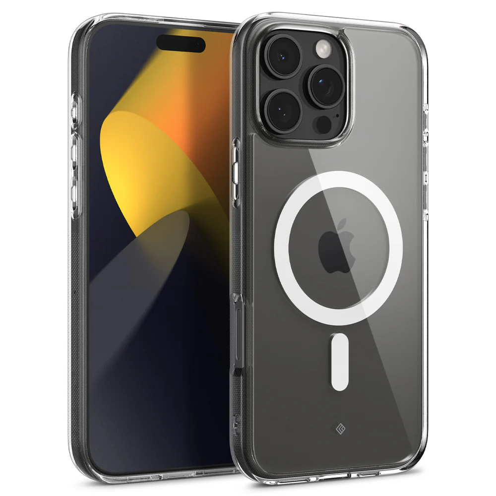 Spigen Apple iPhone 16 Pro Max Capella Mag Case - Clear Case / White Ring - Image 3