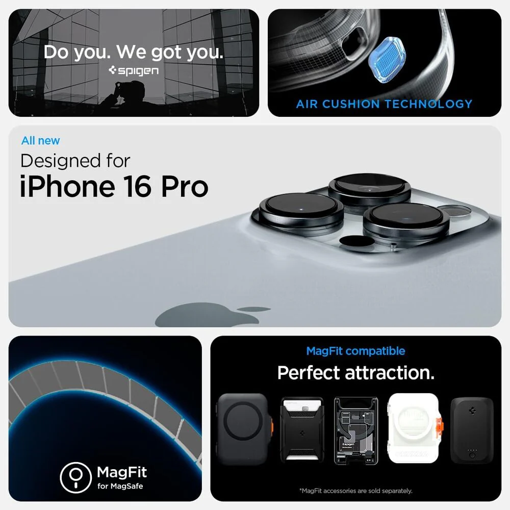 Spigen Apple iPhone 16 Pro Ultra Hybrid (MagFit) Case - Classic Black - Image 2