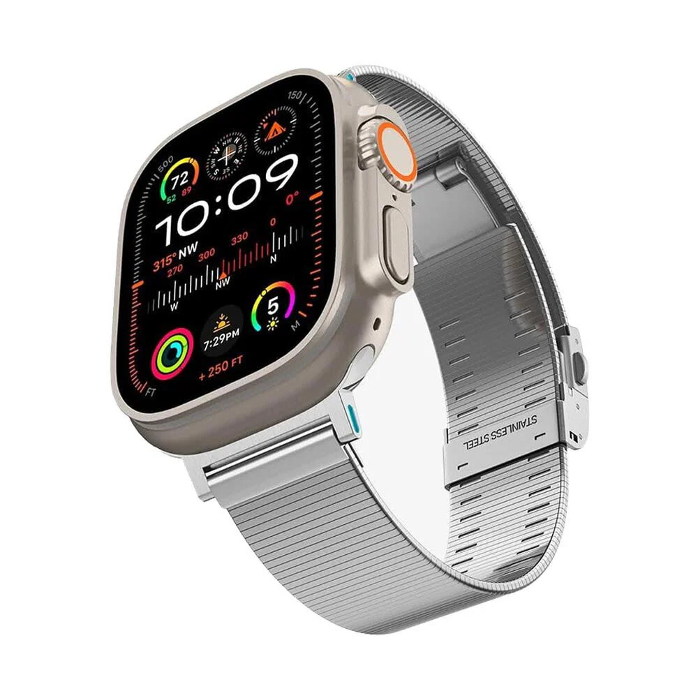 Spigen Apple Watch 42-49mm Sleek Link Wristband (Silver)