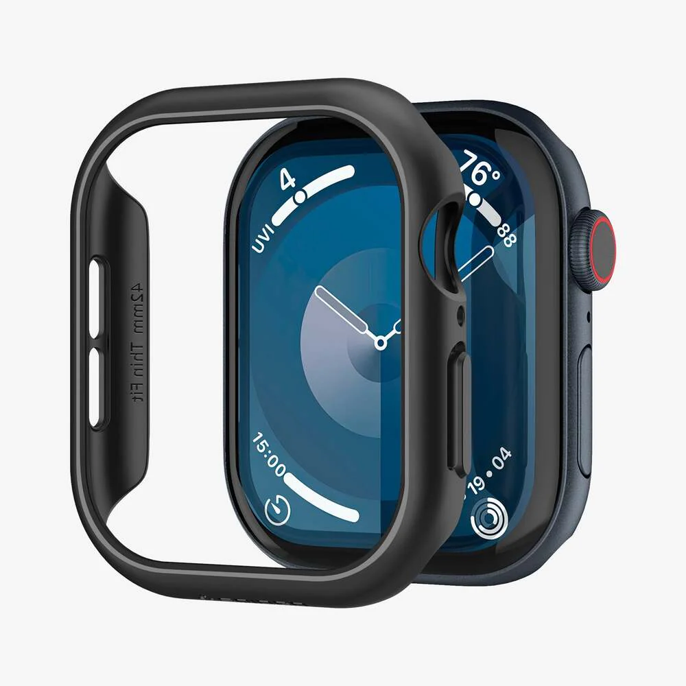 Spigen Apple Watch 42mm Thin Fit Case (Black) - Image 3