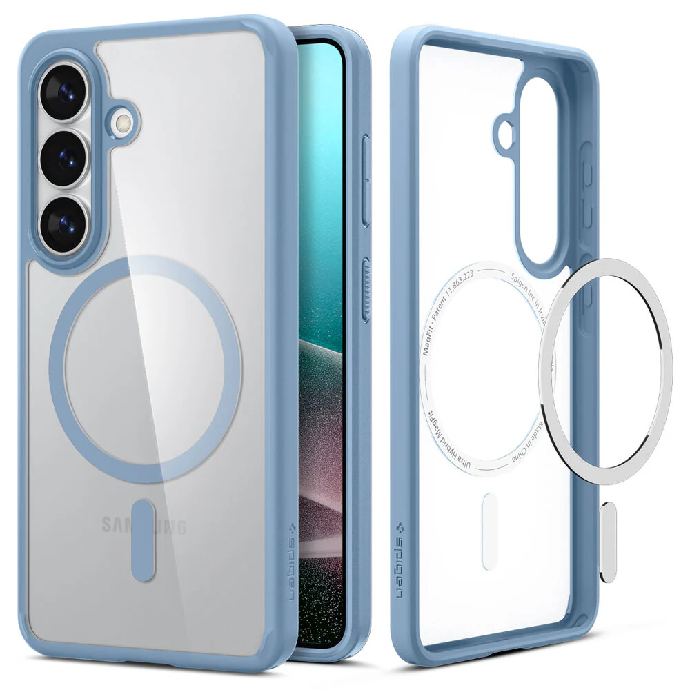 Spigen Galaxy S26 Plus Ultra Hybrid (MagFit) Case (Light Blue) - Image 6