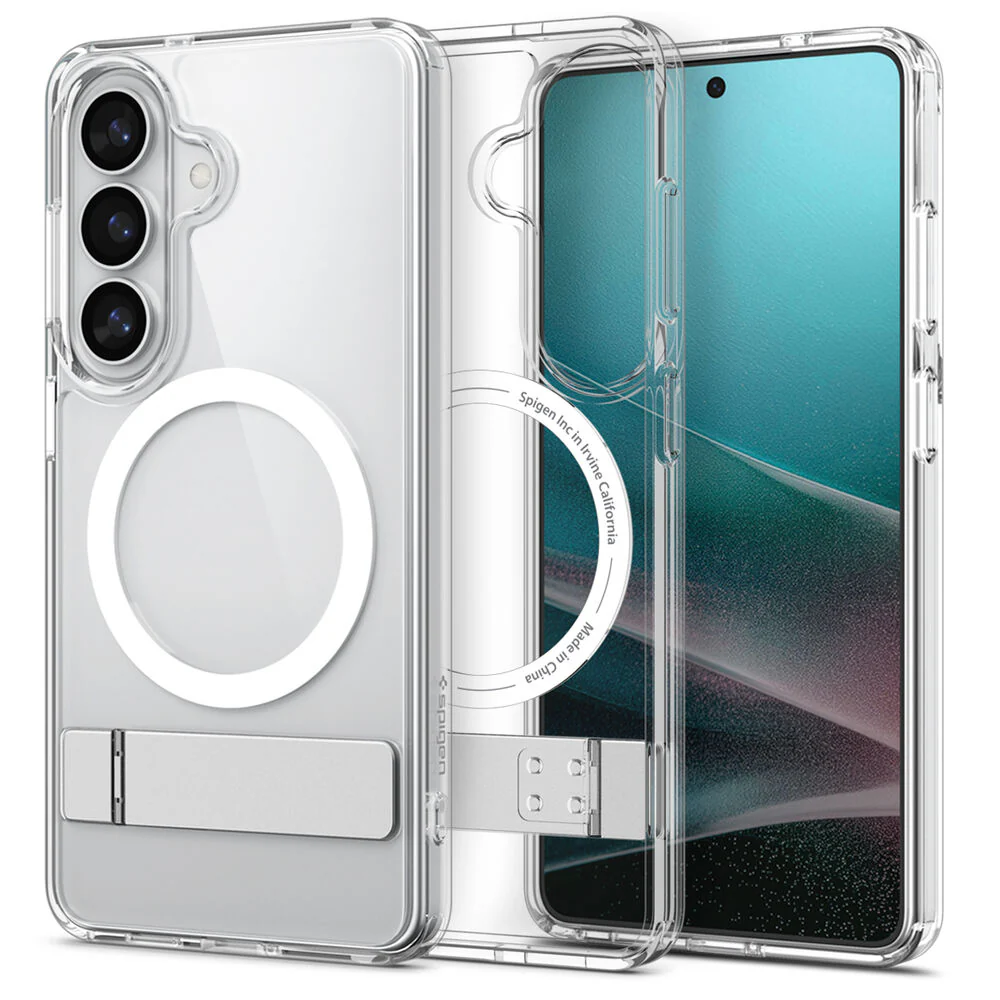 Spigen Galaxy S26 Plus Ultra Hybrid S (MagFit) Case (Clear Case / White Ring)