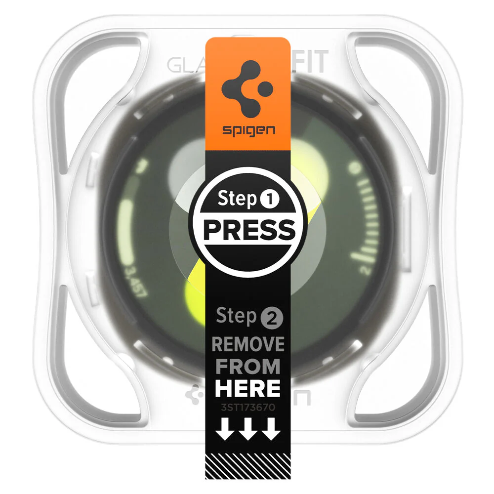 Spigen Galaxy Watch 8 44mm GLAS.tR EZ Fit Glass Screen Protector 2PCS (Clear) - Image 3