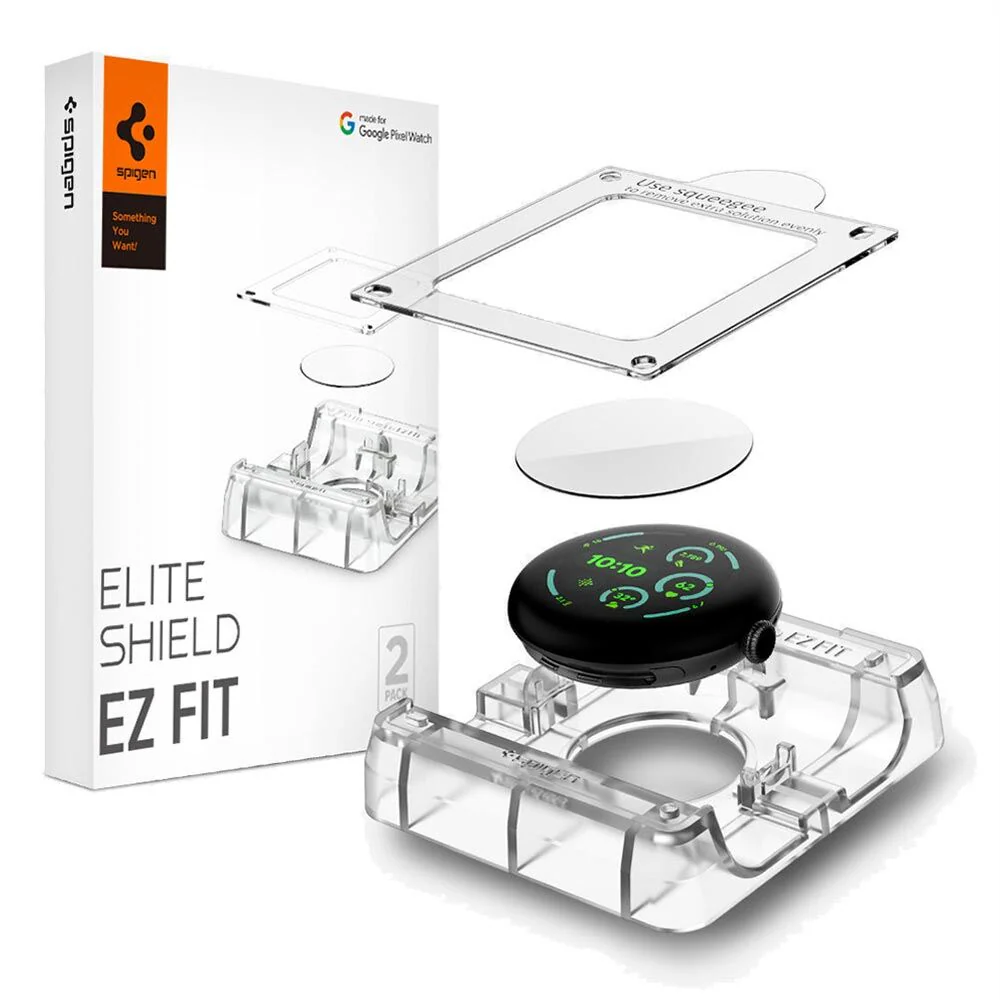 Spigen Google Pixel Watch 3 41mm Elite Shield EZ Fit 2PCS Screen Protector - Clear