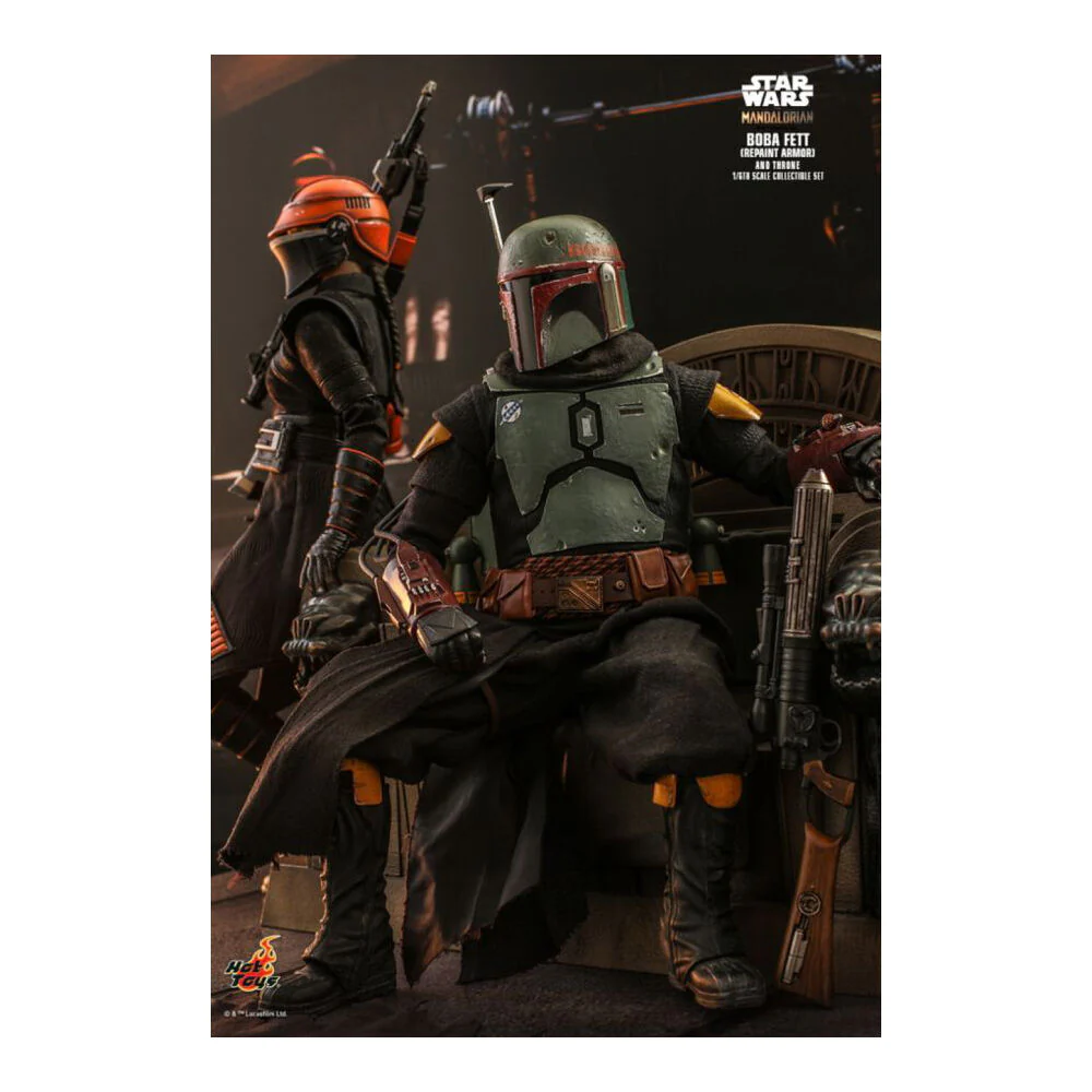 Star Wars The Mandalorian 30cm Boba Fett on Throne 1:6 Statue Figure Toy - Image 5