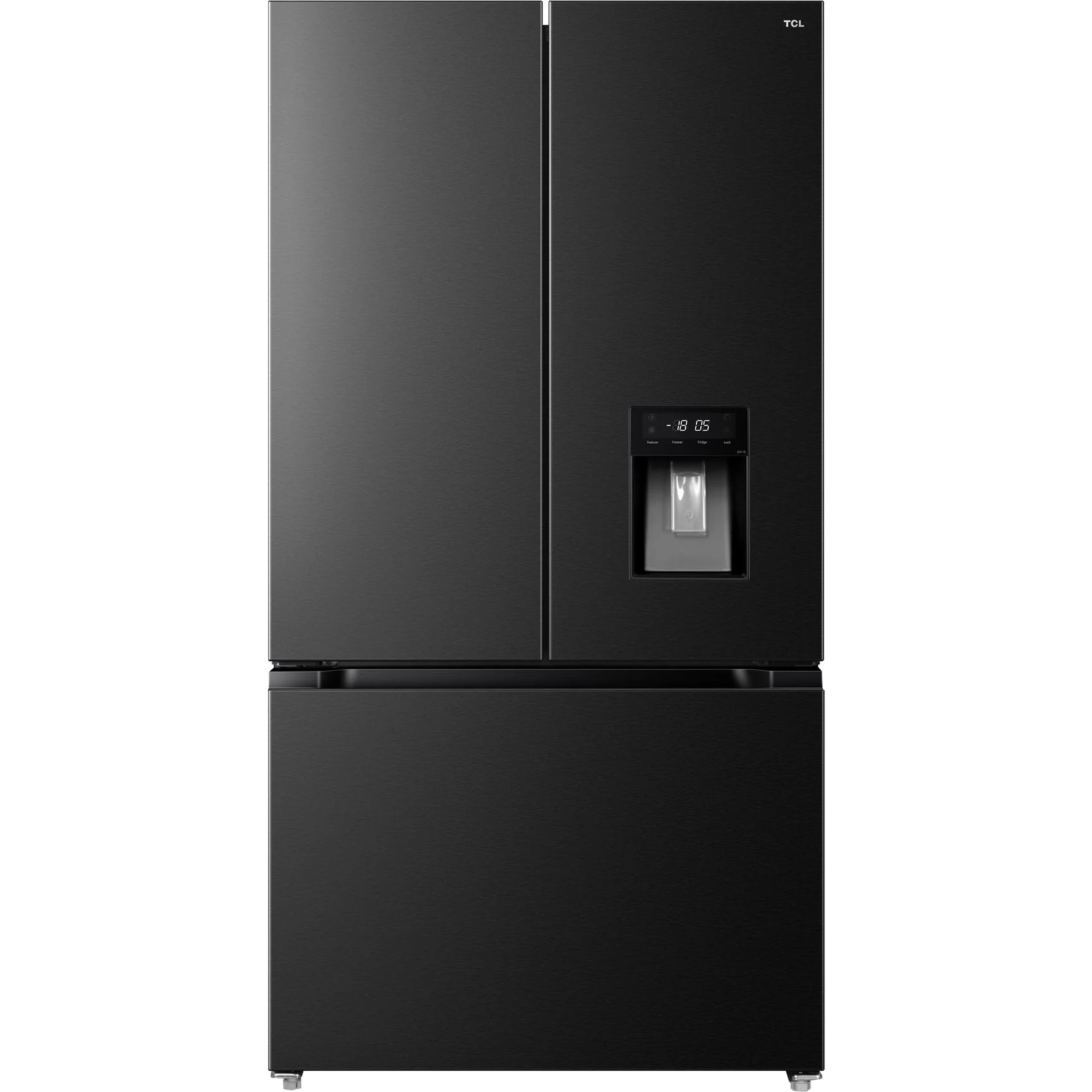 TCL TRF576FHB 575L French Door Fridge (Matte Black)