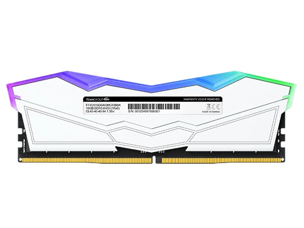 Team 32GB (2x16GB) FF4D532G6400HC40BDC01 T-Force Delta RGB White CL40 6400MHz DDR5 RAM - Image 6