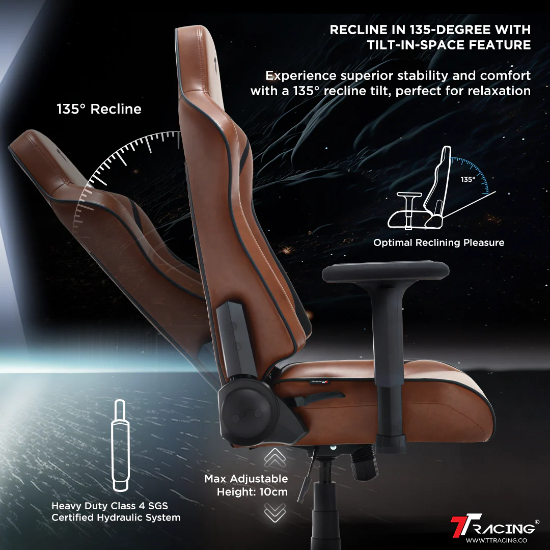 TTRacing Swift X Pro Gaming Chair (Brown) - Image 5