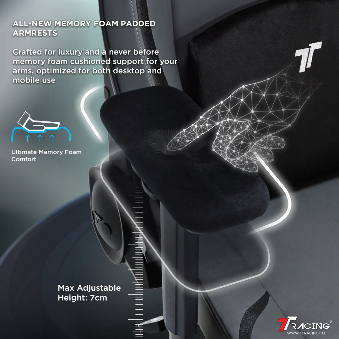 TTRacing Swift X Pro Gaming Chair (Grey) - Image 4