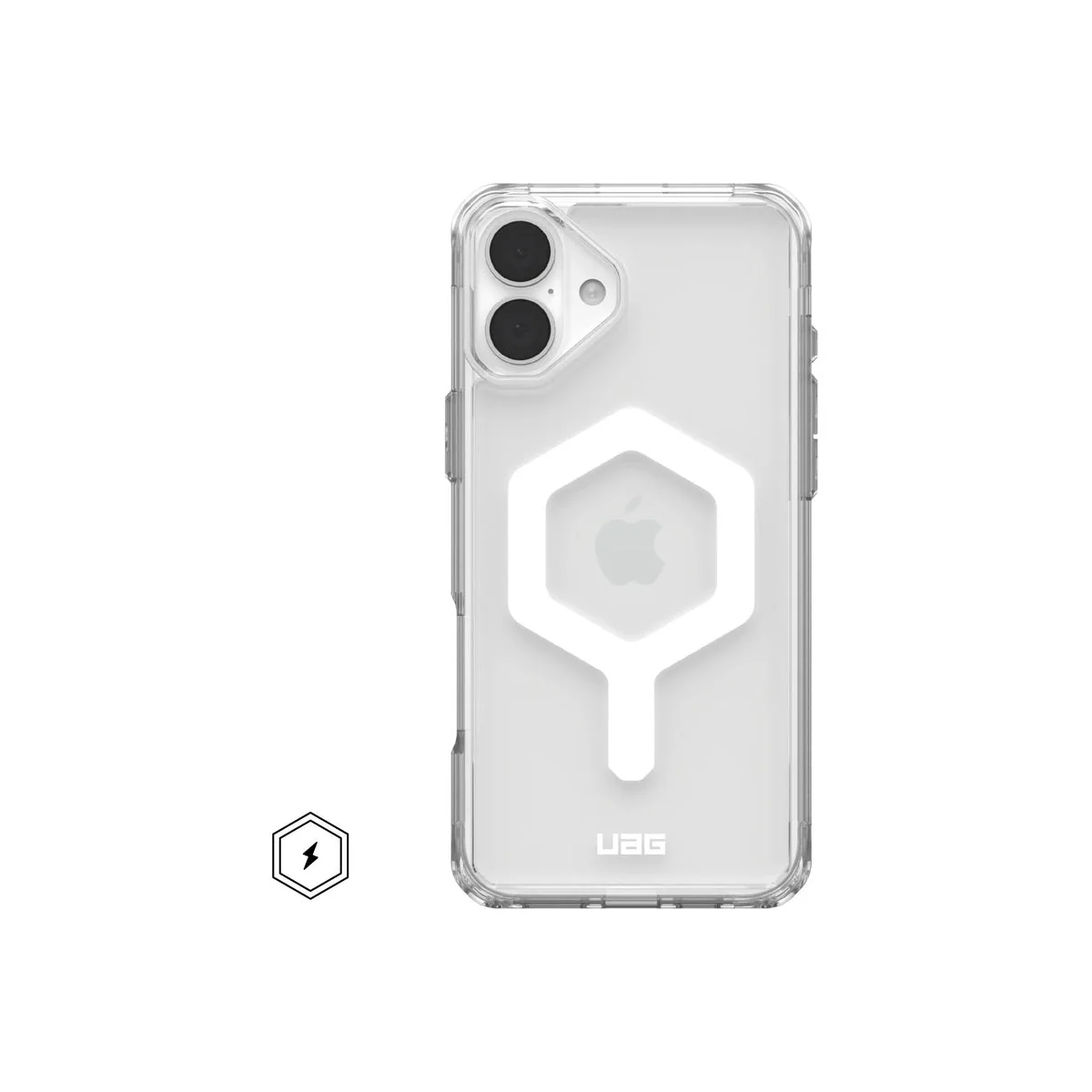 UAG Plyo Magsafe Compatible Phone Case for iPhone 16 Plus (Ice/White)
