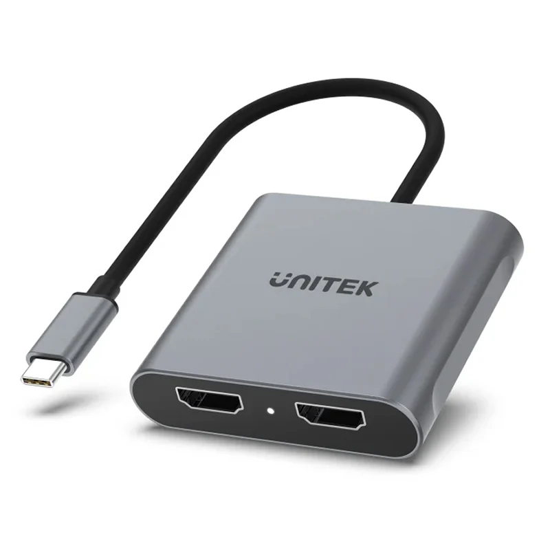 Unitek USB-C to Dual HDMI 4K Adapter (Space Grey)