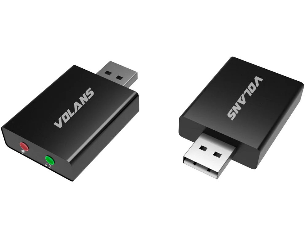 Volans Aluminium USB 3.0 Audio Adapter - VL-UA01 - Image 2